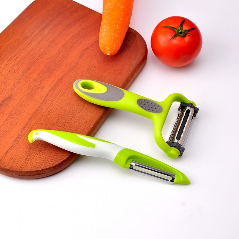 1pc, 3in1 Peeler, Fruit Peeler, Kitchen Vegetable Peeler, Potato Peeler, Vegetable Graters, Fruit Grater, Shredder, Multifunctional Vegetable Cutter, Melon Planer, Fruit Skin Scraper, Kitchen Tools, Kitchen Gadgets, Dorm Esse
