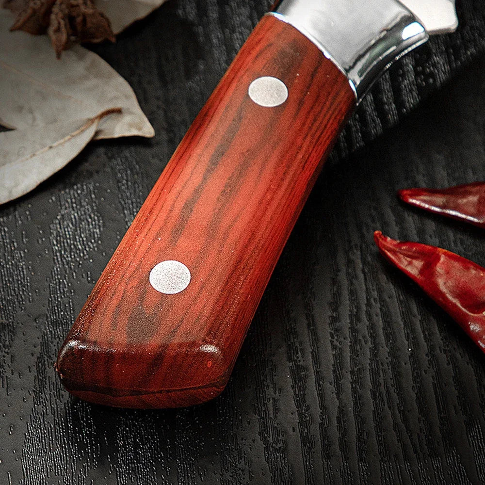 Stainless Steel Kitchen Boning Knife Fillet Knife Meat Fish Cutting Bone Meat Fruit Vegetables Random holster style Chef Knife