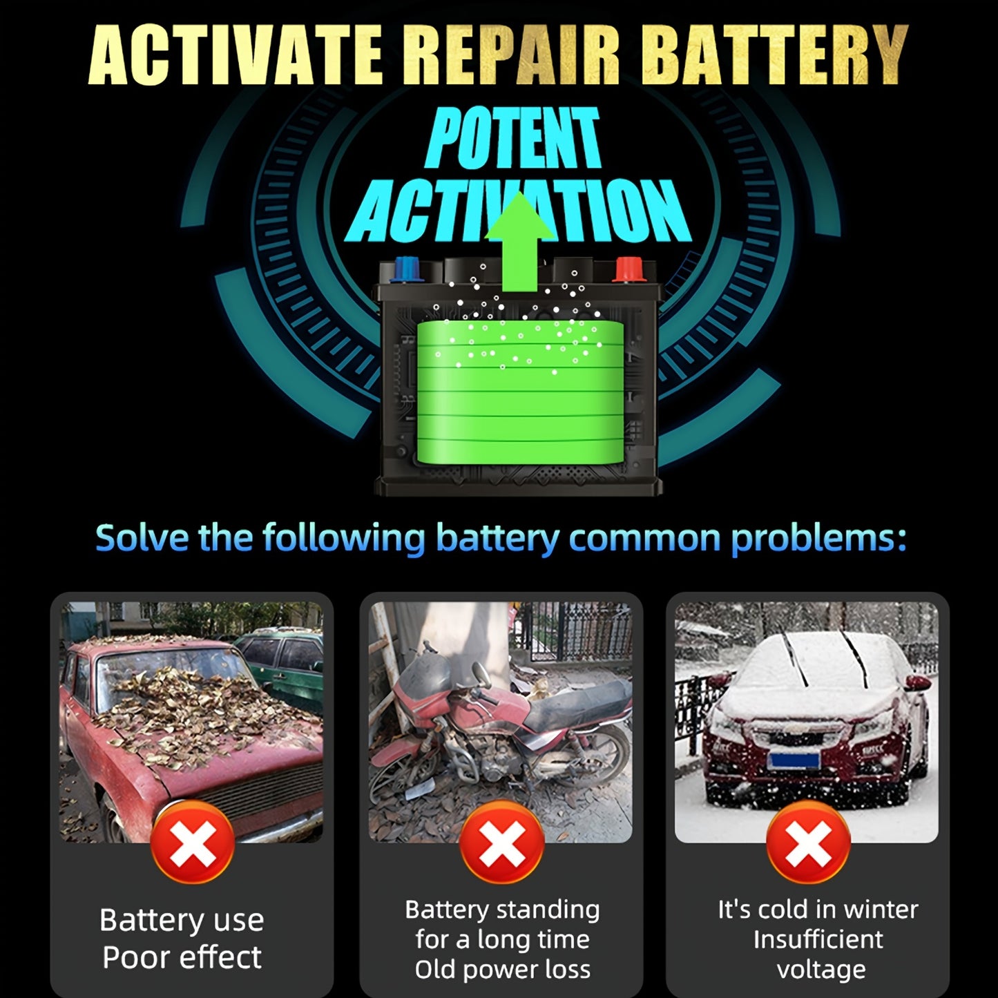 12V 6A Full Automatic Digital Car Battery Charger for Lead Acid AGM Battery Power Puls Repair
