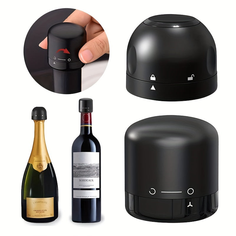 Wine Vacuum Stopper Sealed Cap For Champagne Bottle Reusable Leak-proof Preservation Wine Plug Bar Tool Kitchen Gadgets for restaurants/bars/hotels