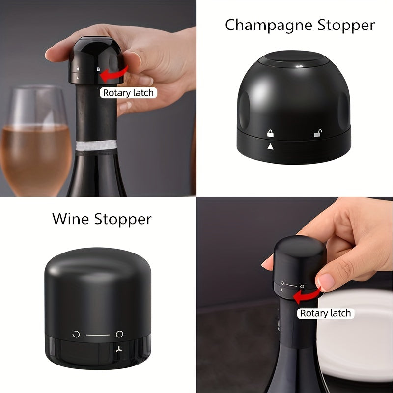 Wine Vacuum Stopper Sealed Cap For Champagne Bottle Reusable Leak-proof Preservation Wine Plug Bar Tool Kitchen Gadgets for restaurants/bars/hotels