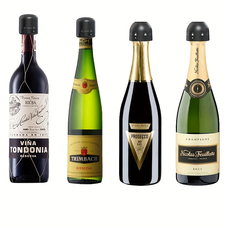 Wine Vacuum Stopper Sealed Cap For Champagne Bottle Reusable Leak-proof Preservation Wine Plug Bar Tool Kitchen Gadgets for restaurants/bars/hotels