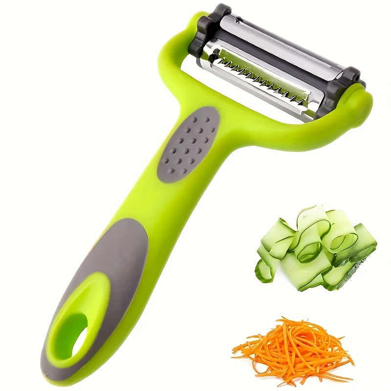 1pc, 3in1 Peeler, Fruit Peeler, Kitchen Vegetable Peeler, Potato Peeler, Vegetable Graters, Fruit Grater, Shredder, Multifunctional Vegetable Cutter, Melon Planer, Fruit Skin Scraper, Kitchen Tools, Kitchen Gadgets, Dorm Esse