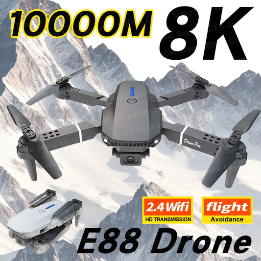 KBDFA 2025 E88 Professional Wide Angle RC Dron HD 4K Camera Mode