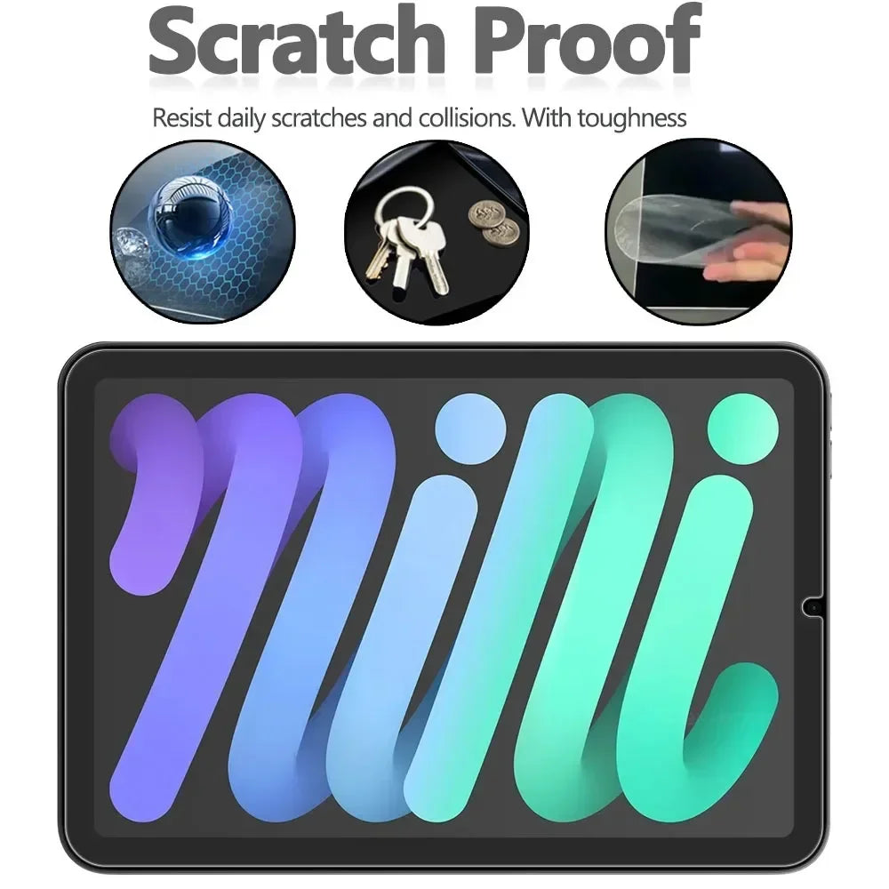 2PCS for iPad Mini 7 2024 iPad Mini 7th/6th Generation 2024 2021 Tempered Glass screen protector protective tablet film