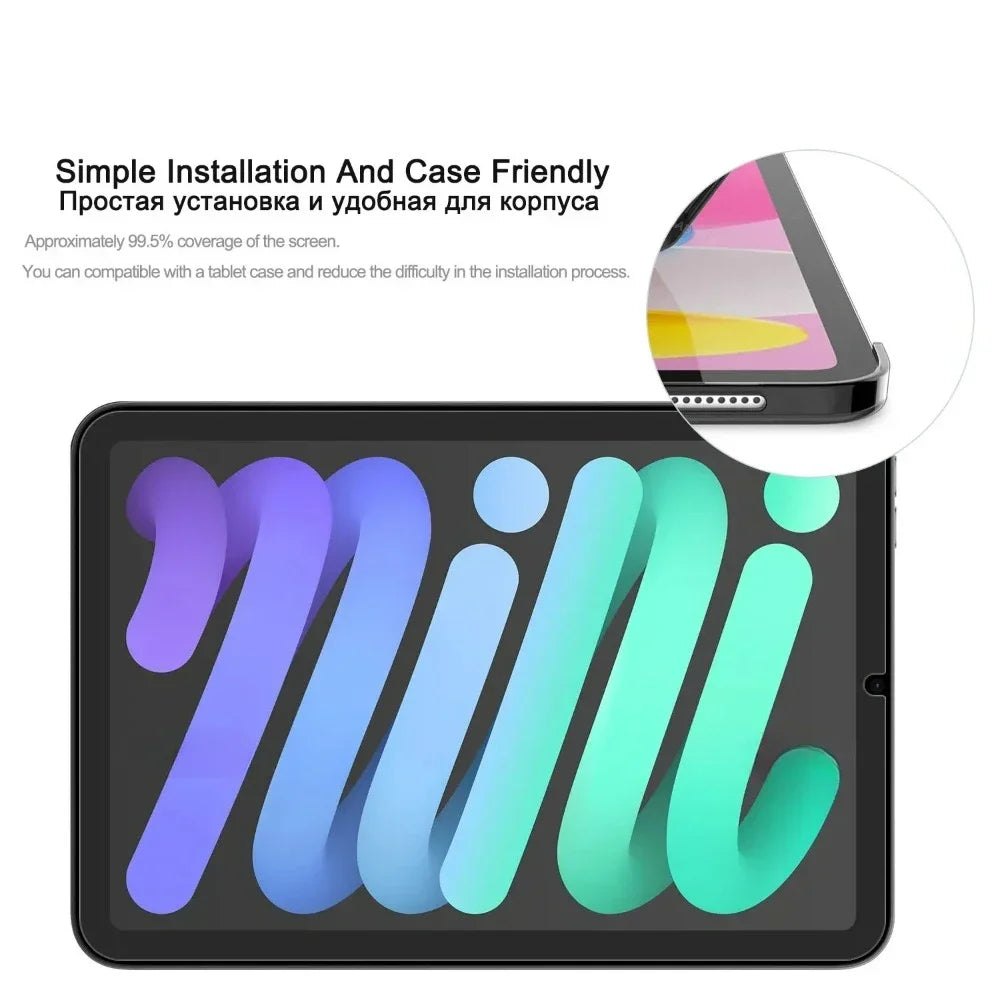 2PCS for iPad Mini 7 2024 iPad Mini 7th/6th Generation 2024 2021 Tempered Glass screen protector protective tablet film