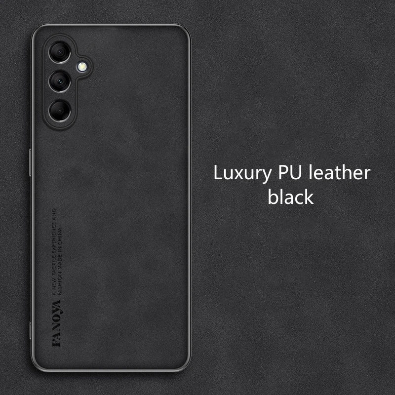 Case For Samsung M35 5G Case Luxury Matte Leather Phone Back Cover For Samsung Galaxy M 35 Capa Silicone Shell Shockproof Bumper