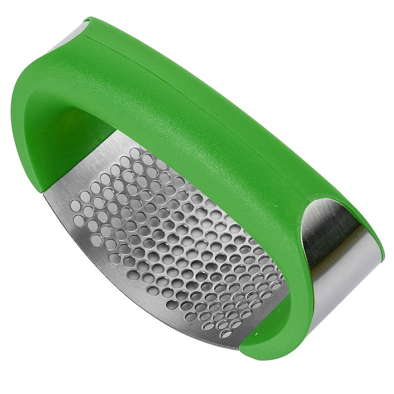 1pc, Garlic Press, Stainless Steel Garlic Press, Rocker Metal Garlic Mincer, Washable Garlic Crusher, Kitchen Garlic Chopper, Garlic Masher, Kitchen Stuff, Kitchen Gadgets Kitchen Accessories