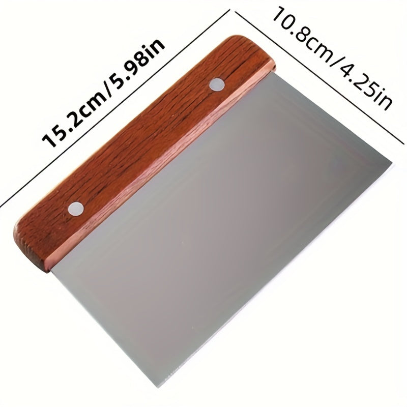 1pc/2pcs, Stainless Steel Scraper, Vegetable Chopper, Dough Cutter, Baking Tools, Kitchen Gadgets, Kitchen Accessories, Home Kitchen Items