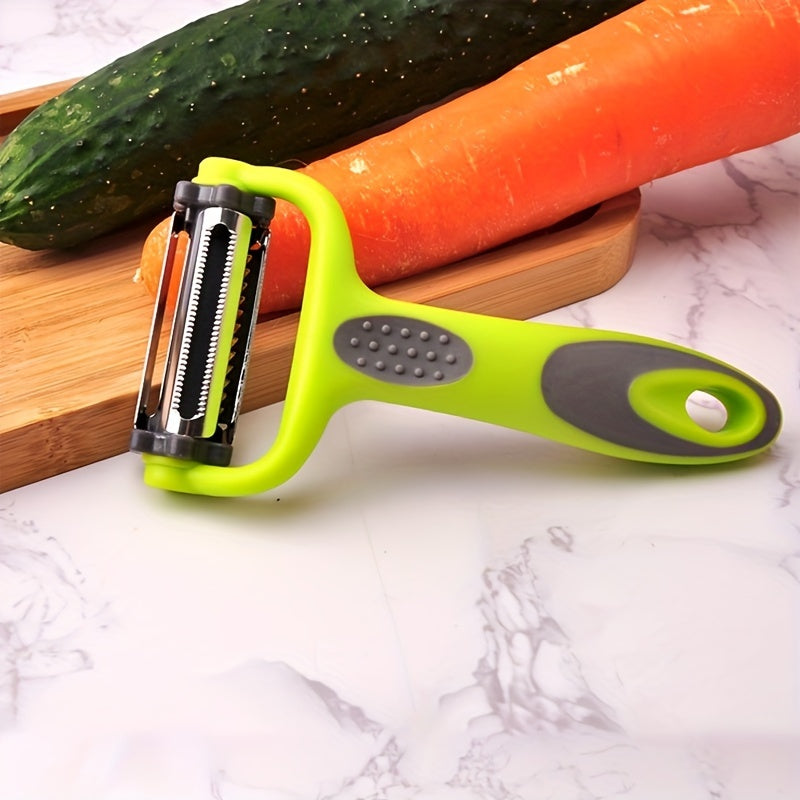 1pc, 3in1 Peeler, Fruit Peeler, Kitchen Vegetable Peeler, Potato Peeler, Vegetable Graters, Fruit Grater, Shredder, Multifunctional Vegetable Cutter, Melon Planer, Fruit Skin Scraper, Kitchen Tools, Kitchen Gadgets, Dorm Esse
