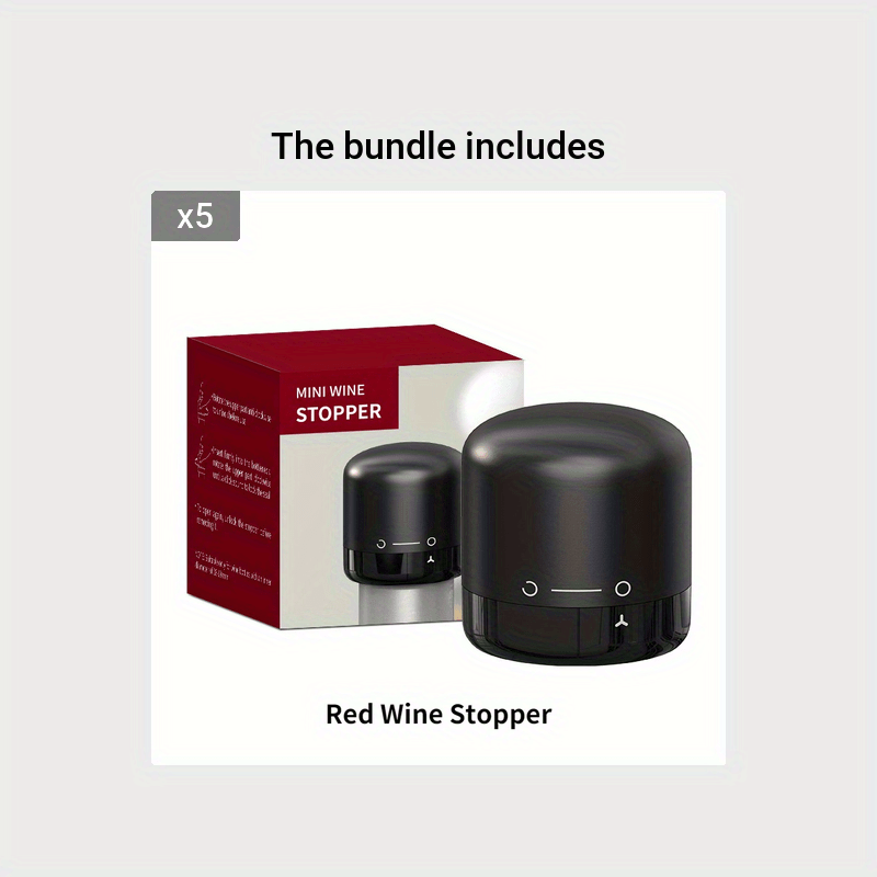 Wine Vacuum Stopper Sealed Cap For Champagne Bottle Reusable Leak-proof Preservation Wine Plug Bar Tool Kitchen Gadgets for restaurants/bars/hotels